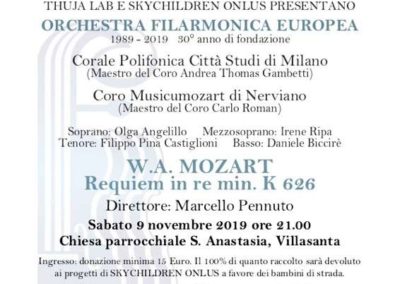 Requiem di Mozart, Sant’Anastasia Villasanta